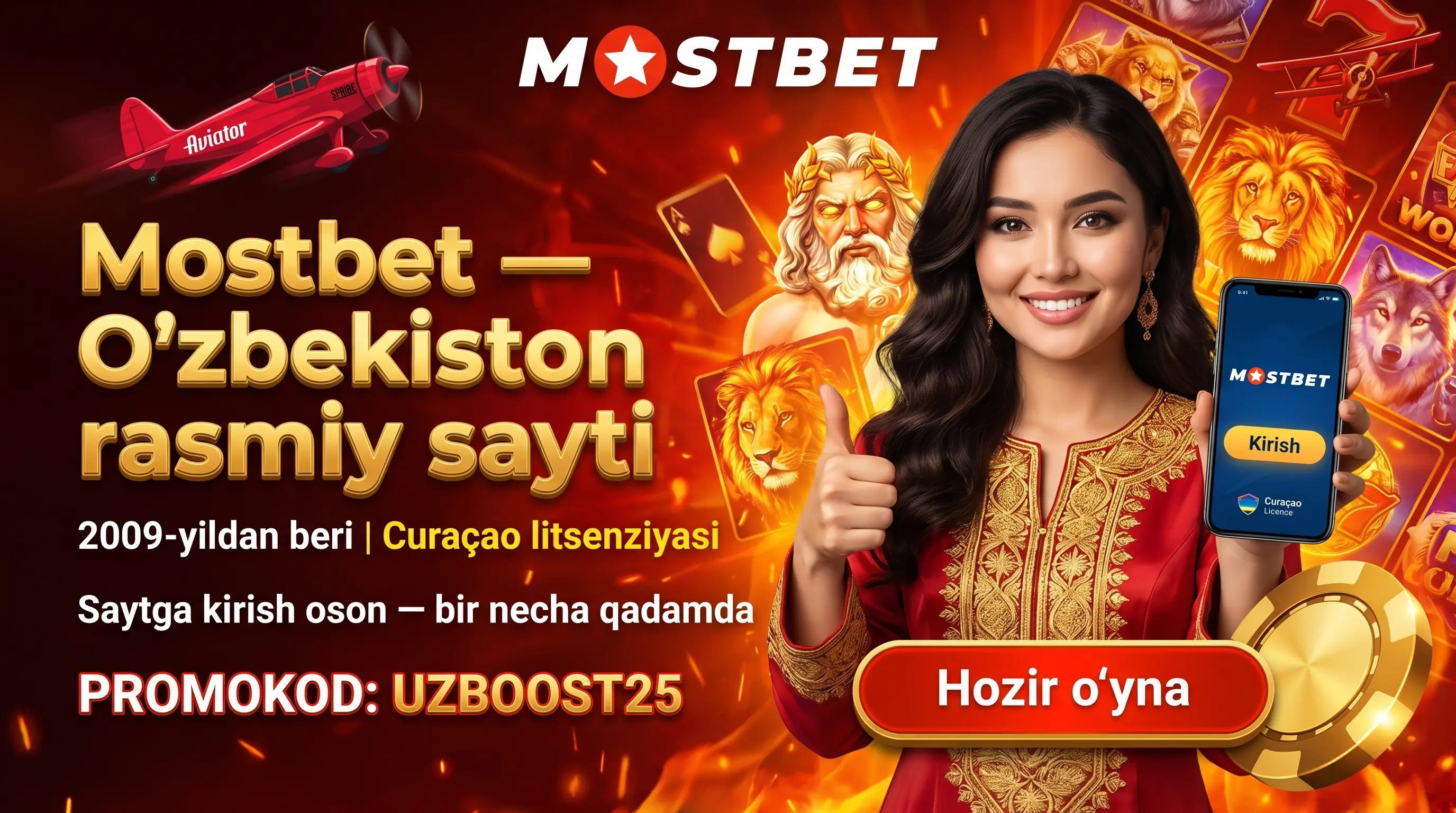 Mostbet Kirish — O'zbekiston rasmiy sayti