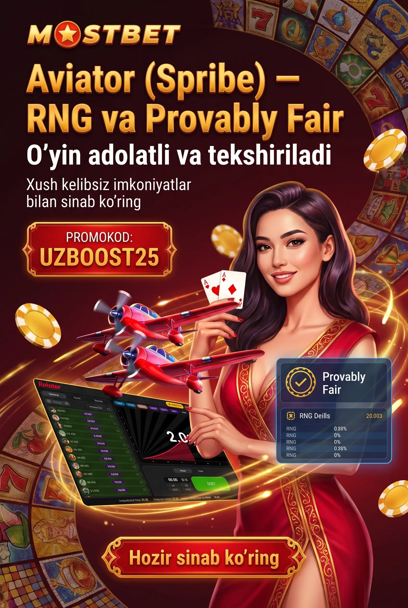 Mostbet Aviator o'yini haqida ma'lumot