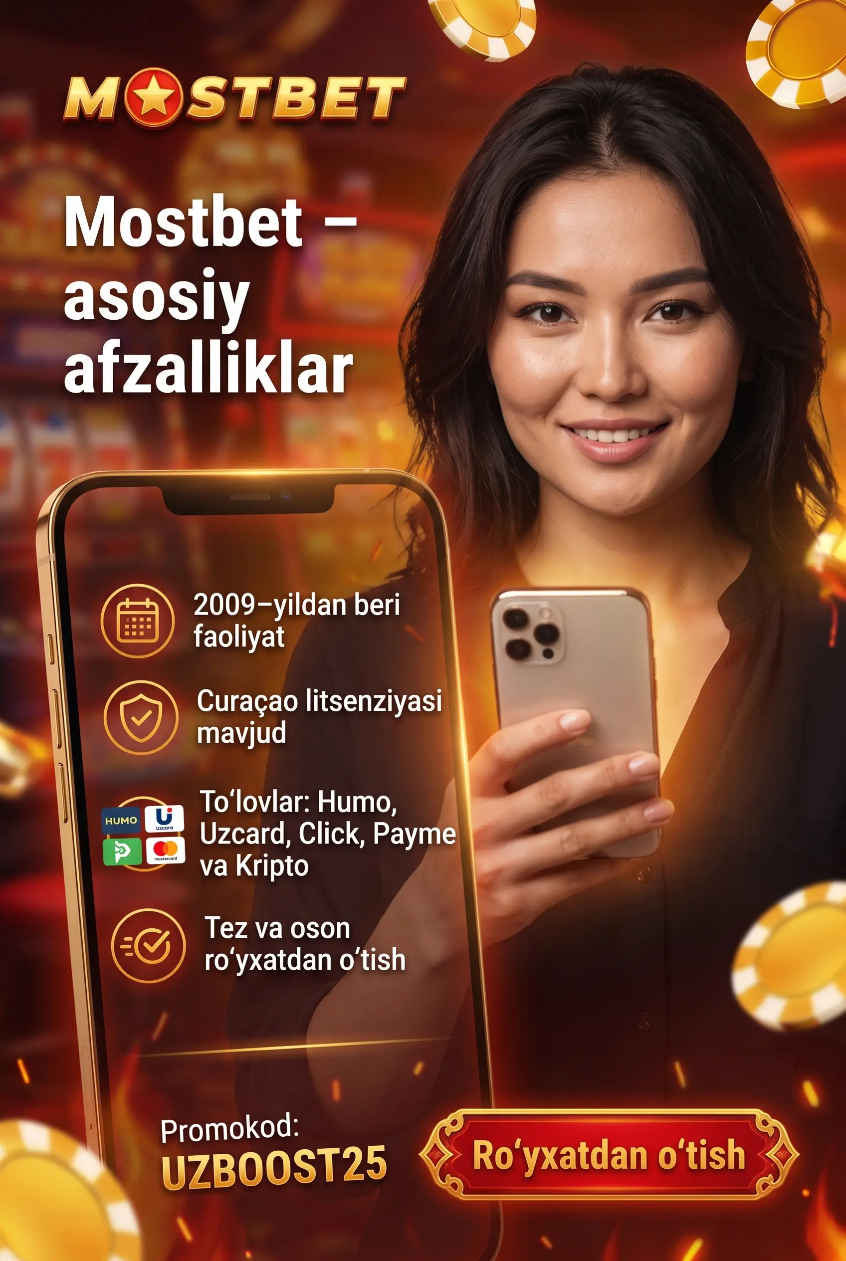Mostbet platformasining kuchli tomonlari