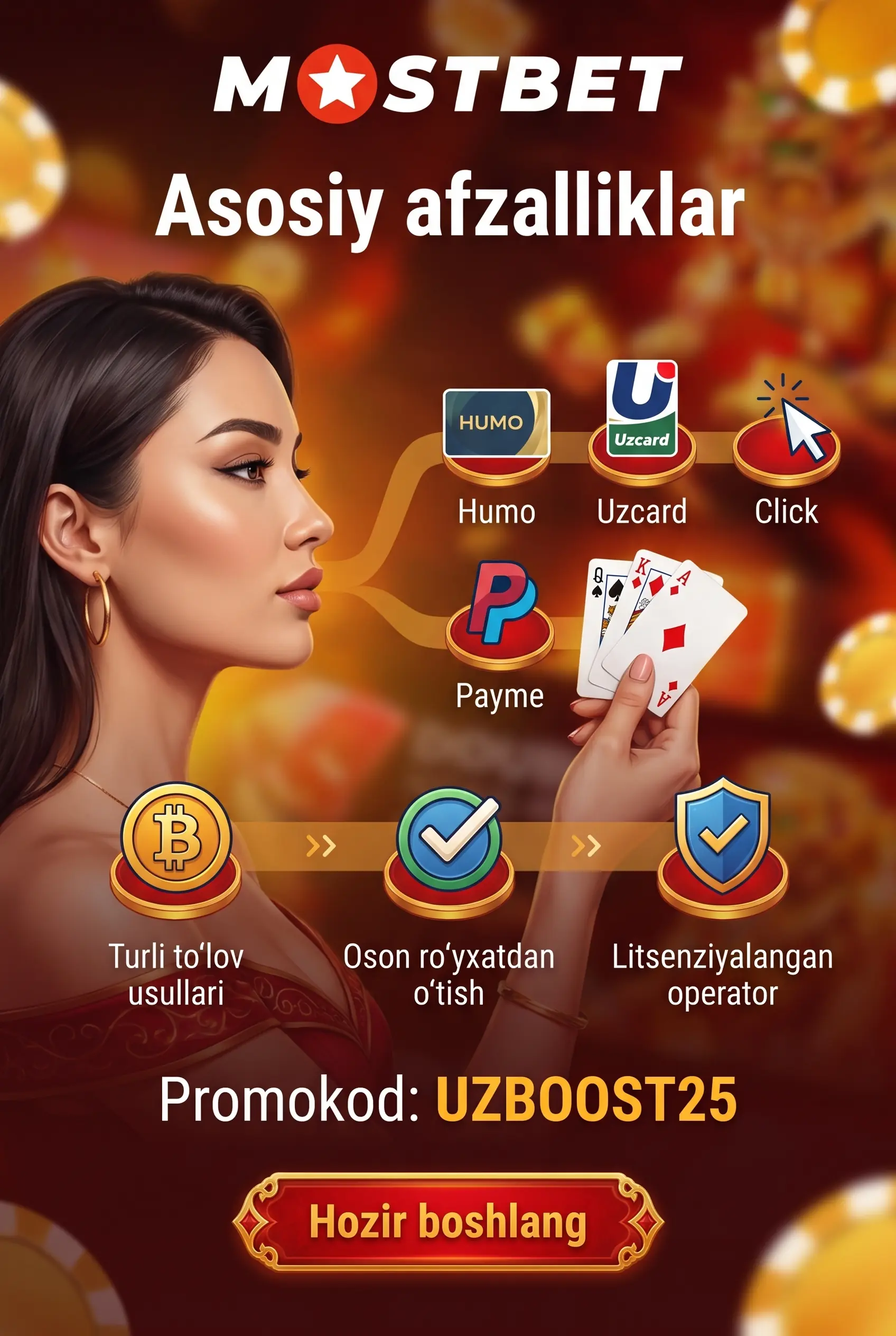 Mostbet platformasi afzalliklari
