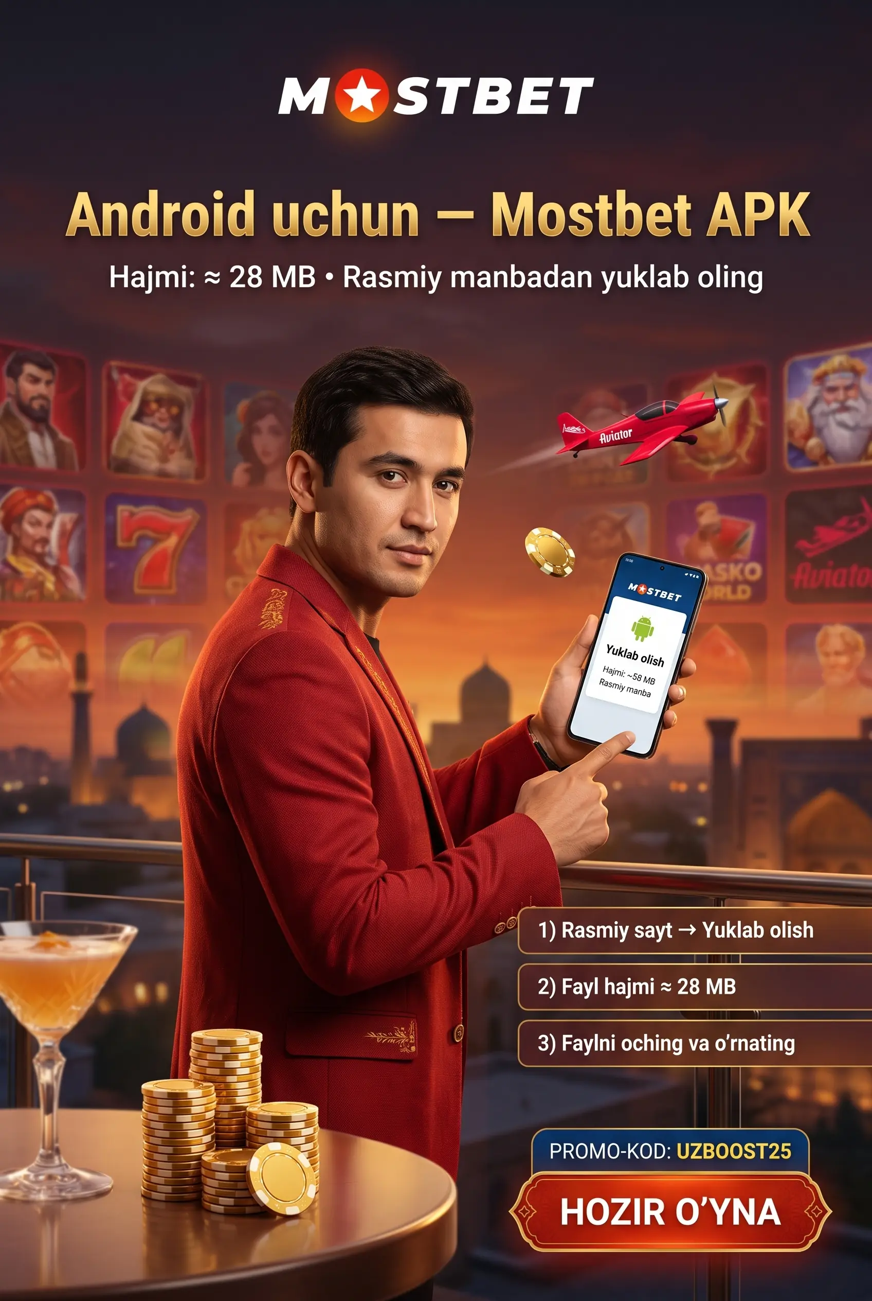 Mostbet APK Android uchun yuklab olish
