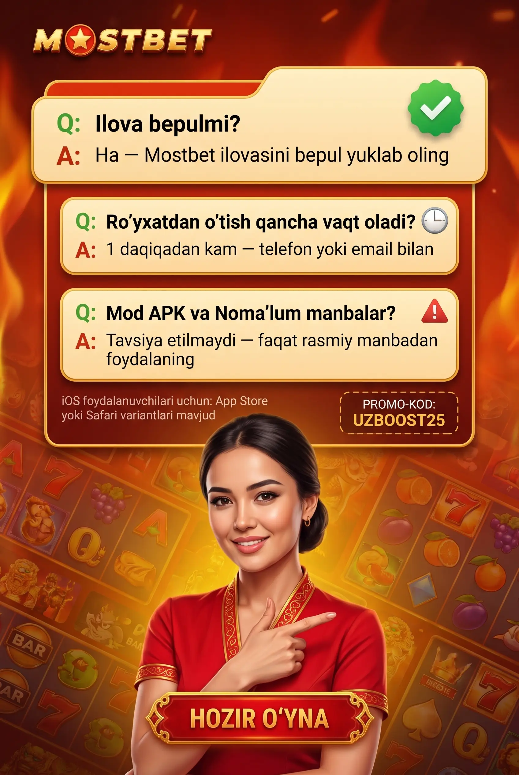 Mostbet ilova savol-javoblari