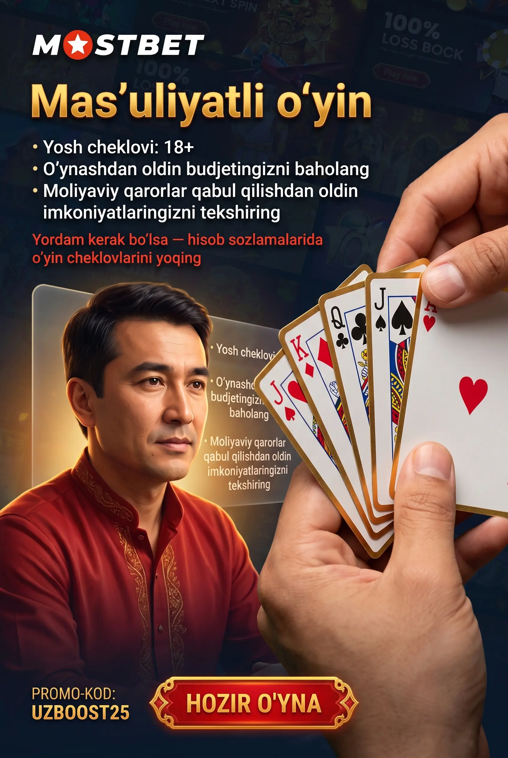 Mas'uliyatli o'yin va 18 yosh cheklovi