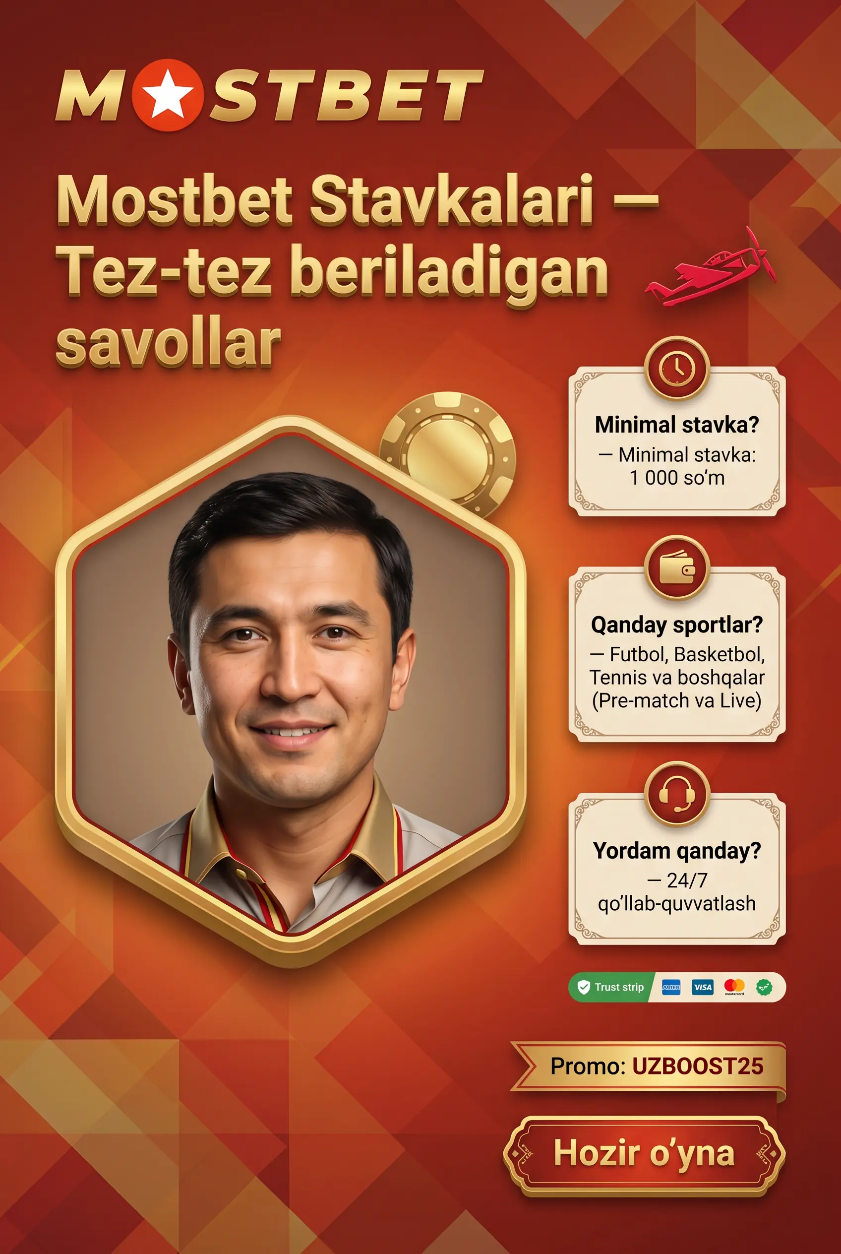 Mostbet stavkalari bo'yicha tez-tez beriladigan savollar