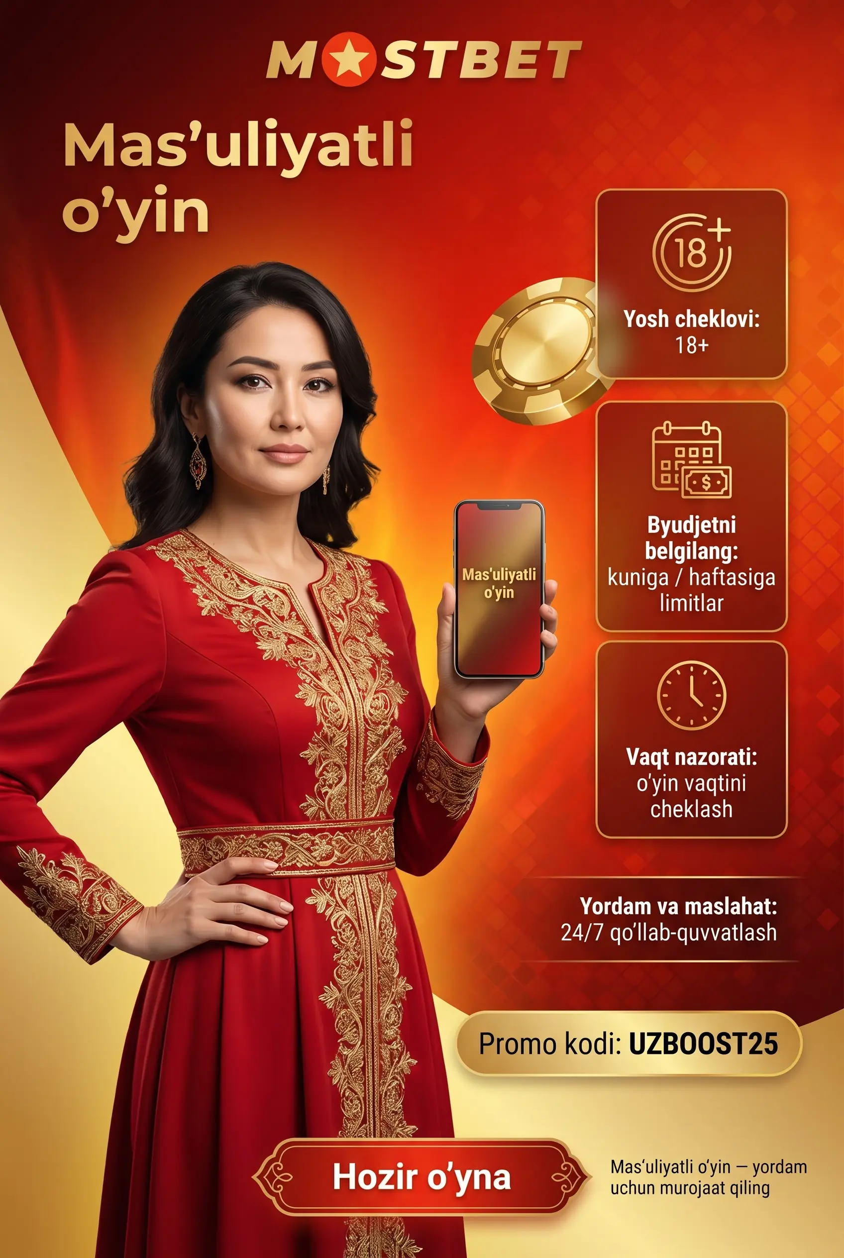Responsible Gaming bo'yicha mas'uliyatli o'yin
